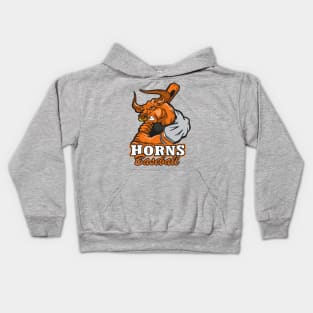 Horns Baseball Kids Hoodie